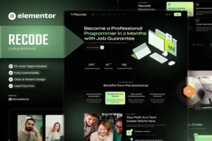 Mua Recode - Coding Bootcamp Elementor Template Kit giá rẻ