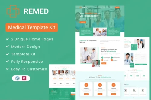 Mua Remed - Medical Clinic Elementor Template Kit giá rẻ