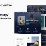Renergy – Solar & Renewable Elementor Template Kit