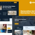 Renoba – Renovation Services Elementor Template Kit