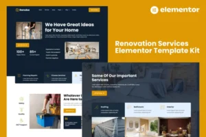 Mua Renoba - Renovation Services Elementor Template Kit giá rẻ