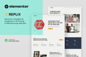 Mua Replix – 3D Printing & Manufacturing Services Elementor Template Kit giá rẻ