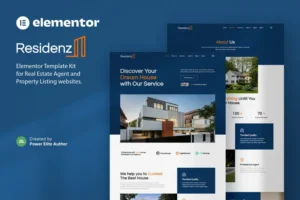 Mua Residenz - Real Estate Agent & Property Listing Elementor Template Kit giá rẻ