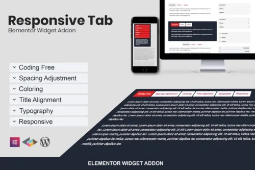 Mua Responsive Tab Elementor Addon Plugin giá rẻ