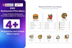 Mua Restaurant Price Menu Addon For Elementor giá rẻ