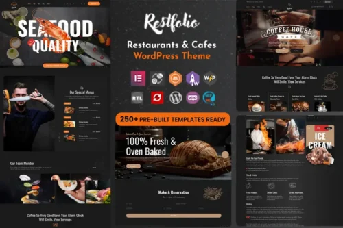 Mua Restfolio - Restaurants & Cafes WordPress Theme giá rẻ