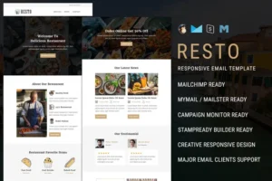 Mua Resto Email Newsletter Template giá rẻ