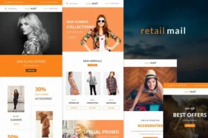 Mua Retail Mail - Responsive E-mail Templates set giá rẻ