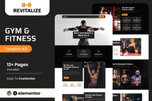 Mua Revitalize - Fitness Gym Elementor Template Kit giá rẻ