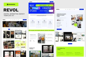 Mua Revol - Digital Marketing Agency Elementor Template Kit giá rẻ