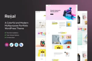 Mua Rexal - A Colorful Portfolio WordPress Theme giá rẻ
