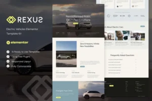 Mua Rexus - Electric Vehicles Elementor Template Kit giá rẻ