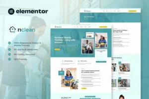 Mua Riclean - Cleaning Service Company Elementor Template Kit giá rẻ