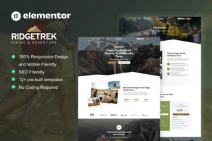 Mua RidgeTrek - Hiking & Adventure Elementor Template Kit giá rẻ