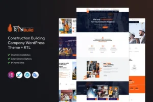 Mua RinBuild - Construction Company WordPress Theme giá rẻ