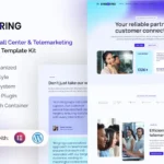 Ringring –  Call Center & Telemarketing Elementor Pro Template Kit