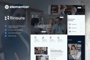 Mua Rinsure - Insurance Agency Elementor Template Kit giá rẻ