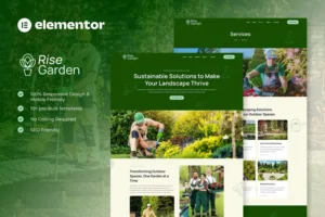 Mua Risegarden - Landscape & Gardening Service Elementor Template Kit giá rẻ