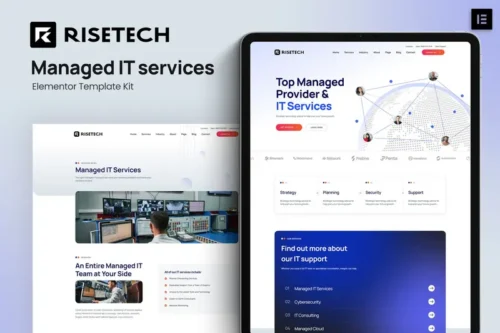 Mua Risetech - Managed IT Services Elementor Template Kit giá rẻ