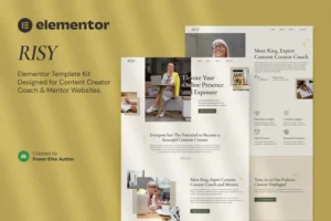 Mua Risy – Content Creator Coach & Mentor Elementor Template Kit giá rẻ