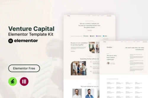 Mua RiXus - Venture Capital Elementor Template Kit giá rẻ