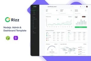 Mua Rizz - Nodejs Admin & Dashboard Template giá rẻ