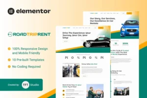 Mua RoadTripRent - Premium Car Rental Elementor Template Kit giá rẻ