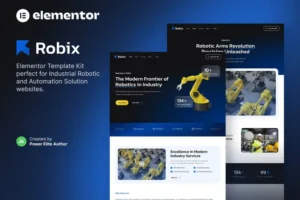 Mua Robix – Industrial Robotic & Automation Solution Elementor Template Kit giá rẻ