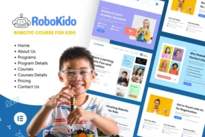 Mua Robokido - Online Learning Courses for Kids Elementor Template Kit giá rẻ