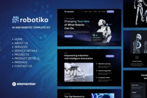 Mua Robotiko - Robotic & AI Elementor Template Kit giá rẻ