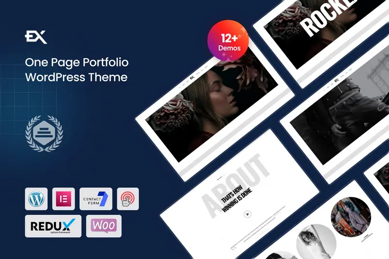 Mua Rockex - One Page Portfolio WordPress Theme giá rẻ