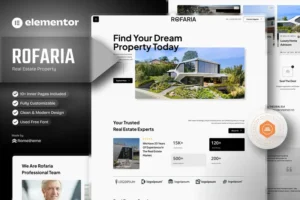 Mua Rofaria - Real Estete Property Elementor Template Kit giá rẻ