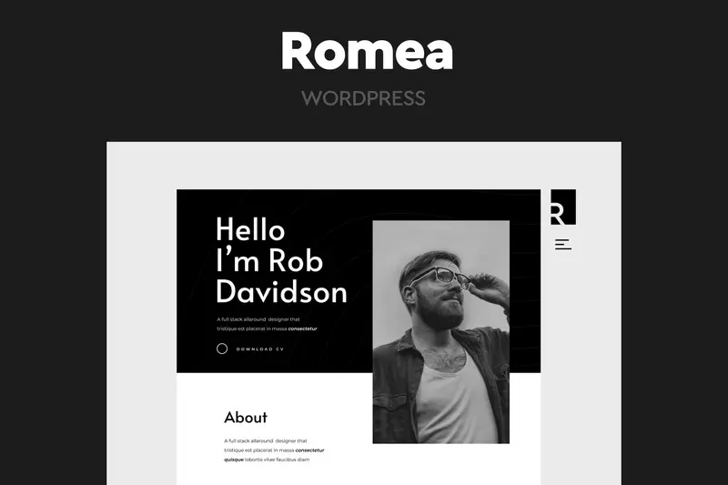 Mua Romea - Personal Portfolio WordPress Theme giá rẻ