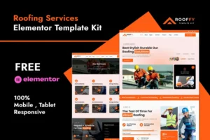 Mua Rooffy - Roofing Services Elementor Template Kit giá rẻ