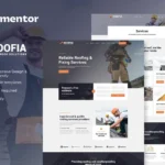Roofia – Roofing Services Elementor Template Kit