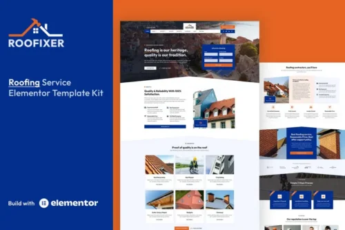 Mua Roofixer - Roofing Service Elementor Pro Template Kit giá rẻ