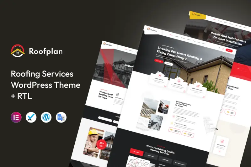 Mua Roofplan - Roofing Services WordPress Theme giá rẻ