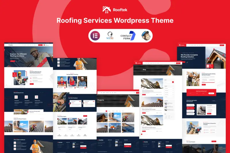 Mua Rooftek - Roofing Services WordPress Theme giá rẻ