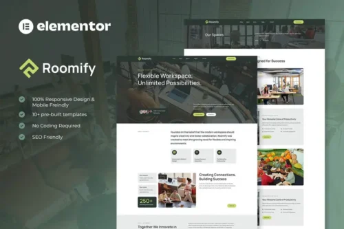 Mua Roomify - Coworking Creative Space Elementor Template Kit giá rẻ