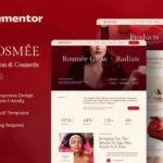 Rosmee – Beauty Salon & Cosmetic Elementor Tempate Kit