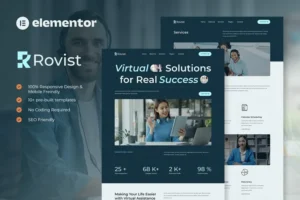 Mua Rovist - Virtual Assistant Service Elementor Template Kit giá rẻ