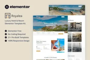 Mua Royalea - Luxury Hotel & Resort Elementor Template Kit giá rẻ