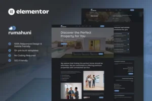 Mua Rumahuni - Real Estate & Property Elementor Template Kit giá rẻ
