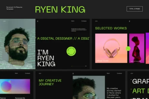 Mua Ryen King - Personal CV/Resume WordPress Theme giá rẻ