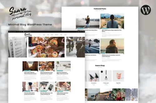 Mua Saara - Minimal Blog WordPress Theme giá rẻ