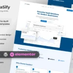 SaaSify – Modern Tech Startup Elementor Template Kit