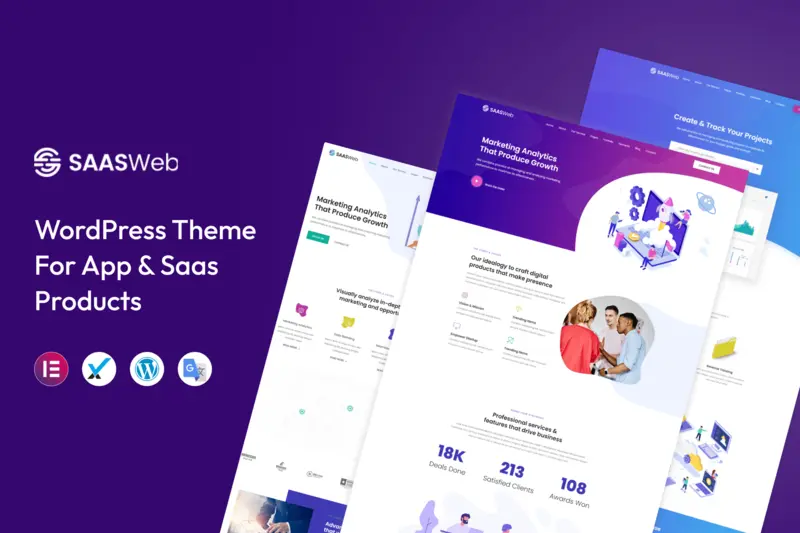 Mua Saasweb - WordPress Theme For App & Saas Products giá rẻ