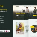 SaddleUp – Horse Riding Training Elementor Template Kit