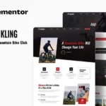 Saikling – Cycling Mountain Bike Club Elementor Template Kit