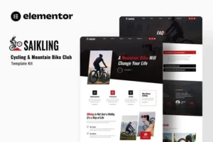 Mua Saikling - Cycling Mountain Bike Club Elementor Template Kit giá rẻ